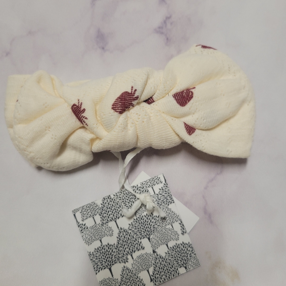 Kate Quinn Tiny Strawberry Stretchy Bow Headband